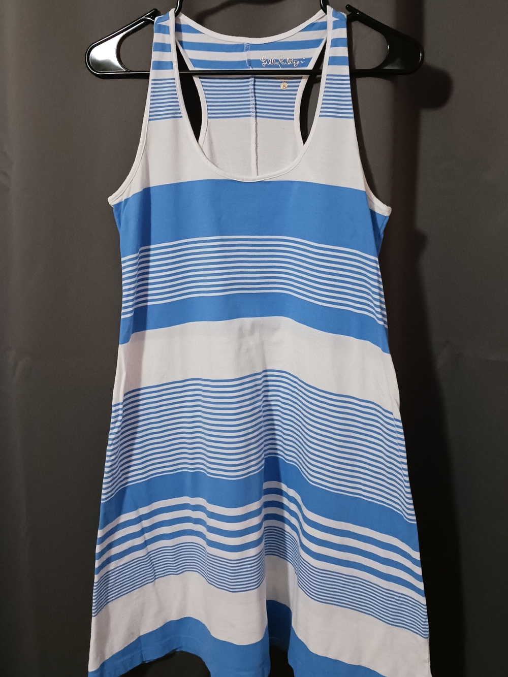 Lilly Pulitzer Striped Short Dress in Blue & White Size Small